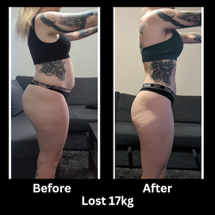 Jade.

Destroyed her weight loss expectations.
Much happier.