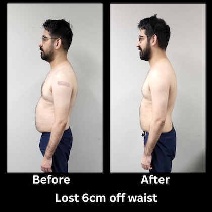 Shoaib.

Lost weight through Ramadan.
Improved posture.